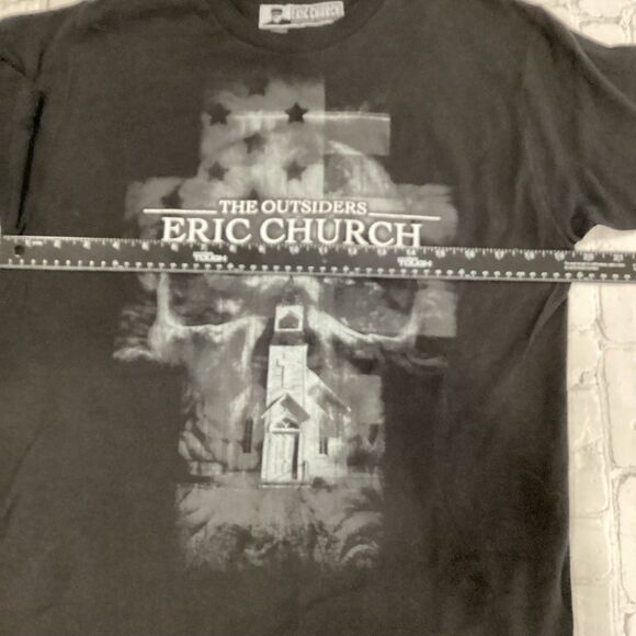 Eric Church T-Shirt Men’s Size M Black 2014 The Outsiders World Tour Concert - Picture 6 of 10